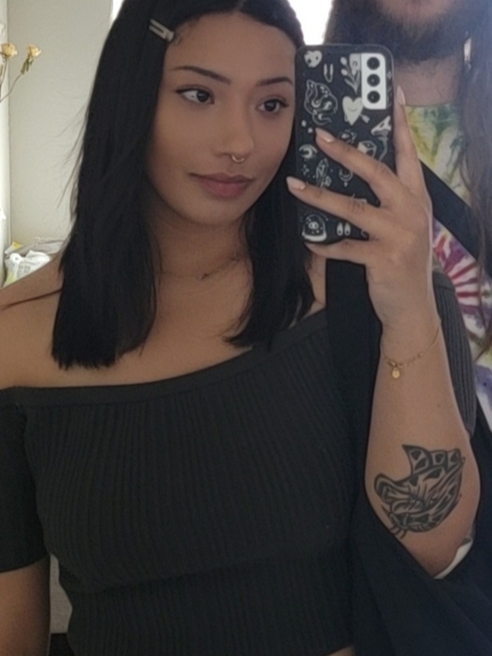 Aerie Grey Ribbed Off-Shoulder Wrap Crop Top